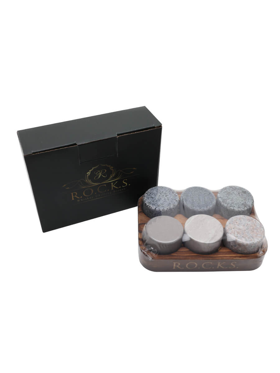 On The Rocks Granite Whiskey Chilling Stones with Hardwood Tray and Tu –  Sea Stones